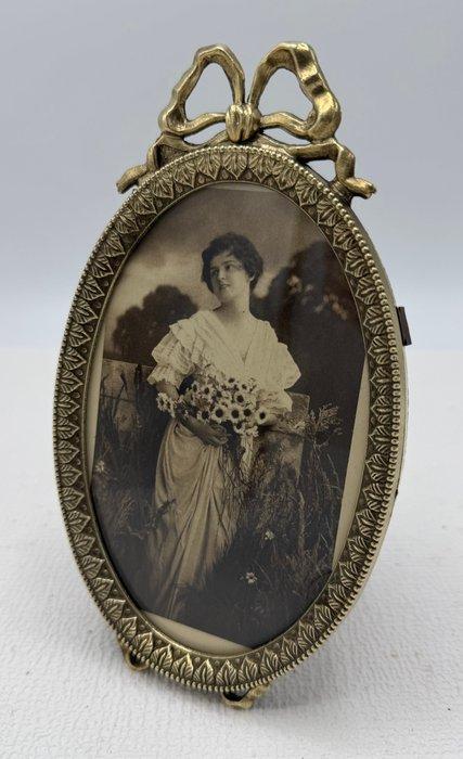 Fotolijst - Glas, Brons, Antiek en Kunst, Antiek | Overige Antiek