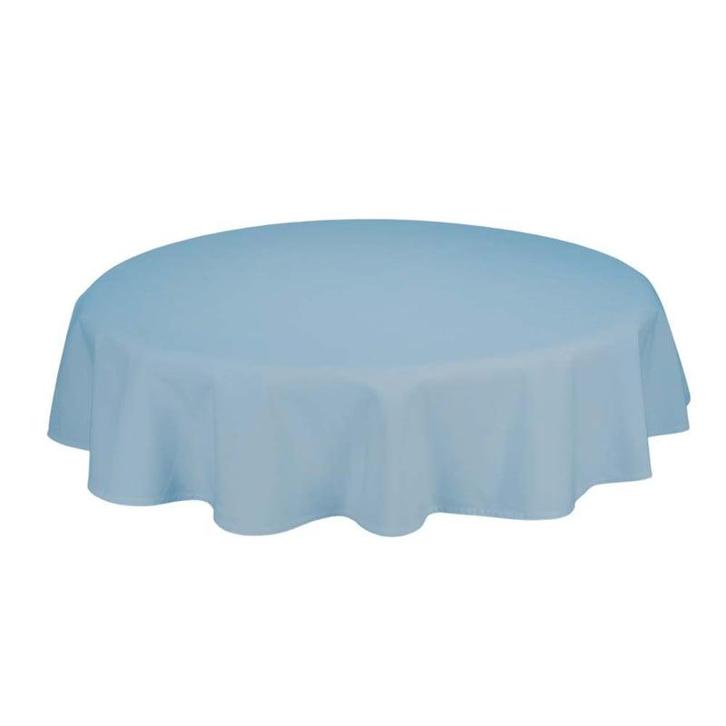Nappe de Table Ronde Duck Egg Bleu 178cm Ø - Treb SP, Huis en Inrichting, Keuken | Textiel, Overige kleuren, Nieuw, Verzenden