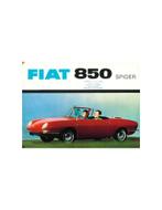 1965 FIAT 850 SPIDER BROCHURE DUITS, Nieuw