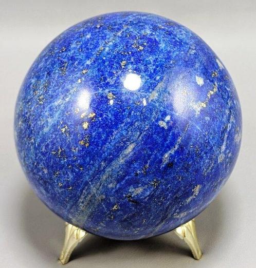 Natuurlijk lapis lazuli edelsteen Geneesbol - Hoogte: 9.3 cm, Verzamelen, Mineralen en Fossielen