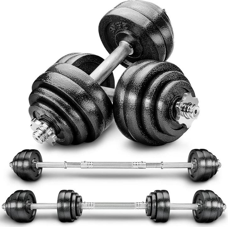 Dumbells set - Gewichten set - Halterset - Verstelbaar - 30, Sport en Fitness, Fitnessmaterialen, Nieuw, Verzenden