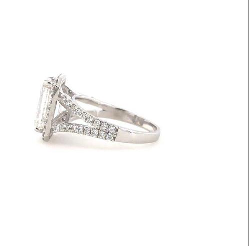 Ring - 18 karaat Witgoud - 3.60ct. tw. Diamant (Lab-grown) -, Handtassen en Accessoires, Ringen