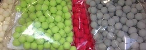 Oasis® rainbow marbles knikkertjes 1 cm 45-50 stuks 49 lime, Huis en Inrichting, Woonaccessoires | Kunstplanten en Kunstbloemen