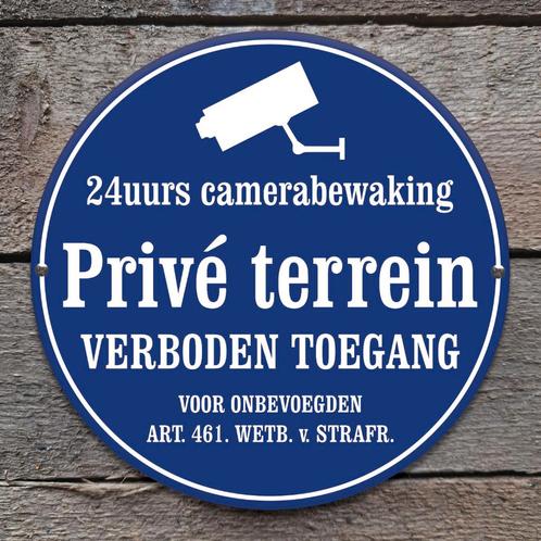 Emaille bord privé terrein verboden toegang, Collections, Marques & Objets publicitaires, Envoi
