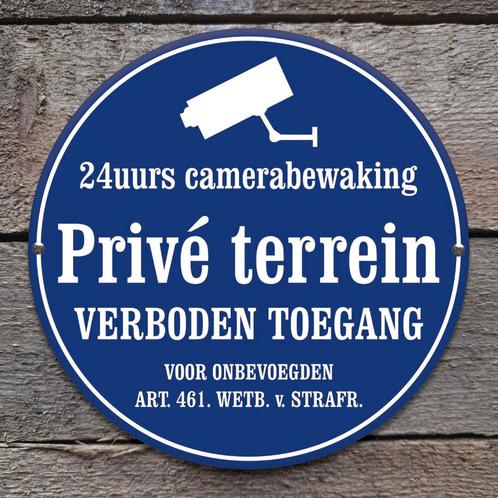 Emaille bord privé terrein verboden toegang, Verzamelen, Merken en Reclamevoorwerpen, Verzenden