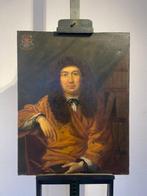 Hollandse school (XVIII) Naar van Mieris - Portret van een, Antiek en Kunst