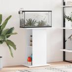 vidaXL Aquariumstandaard 60,5x36x72,5 cm bewerkt hout wit, Dieren en Toebehoren, Vissen | Aquaria en Toebehoren, Verzenden, Nieuw