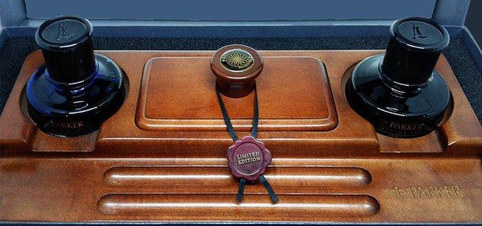 Parker - Duofold desk set - Vulpen, Verzamelen, Pennenverzamelingen