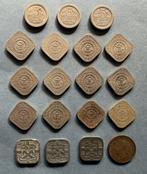 Nederland. Wilhelmina. 5 Cents compleet 1907-1948 (19, Postzegels en Munten