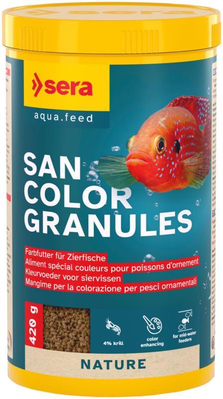Sera San Color Granules 100ml (Granulaat, pallets en sticks), Dieren en Toebehoren, Vissen | Aquaria en Toebehoren, Overige typen