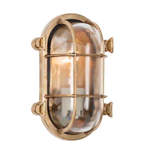 Scheepslampen & Maritiem Buitenlamp Elbe scheepslamp brons, Tuin en Terras, Buitenverlichting, Verzenden