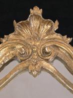 Wandspiegel (2) - Verguld hout - 2 houten spiegels goud, Antiek en Kunst