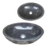 Lendo Online Waskom Marmer 40x30x12 cm Zwart Ovaal, Doe-het-zelf en Bouw, Verzenden, Nieuw