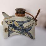 Okinawa Tsuboya-yaki Yachimun Sake Bottle (Dachibin) —