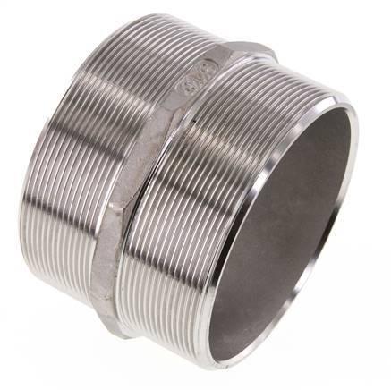 Dubbele Nippel G4 RVS Vlakke Afdichting 16bar 117mm Hex, Doe-het-zelf en Bouw, Overige Doe-Het-Zelf en Bouw, Verzenden