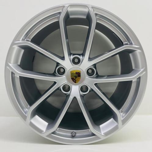 Porsche Boxster Spyder/Cayman GT4 (718) 20 zilver met banden, Auto-onderdelen, Banden en Velgen, 20 inch, Zomerbanden, 295 mm