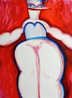Yana Medow - Lady in blue XXL - NO Reserve, Antiek en Kunst