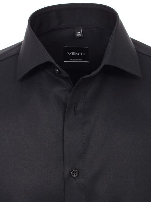 Venti Overhemd Zwart Modern Fit 001880-800, Kleding | Heren, T-shirts, Verzenden