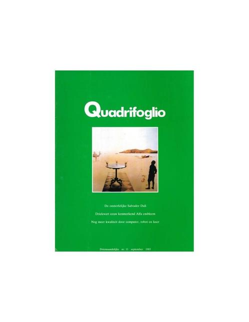 1985 ALFA ROMEO QUADRIFOGLIO MAGAZINE 11 NEDERLANDS, Boeken, Auto's | Folders en Tijdschriften