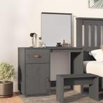 vidaXL Kaptafel 95x50x134 cm massief grenenhout grijs, Verzenden, Nieuw