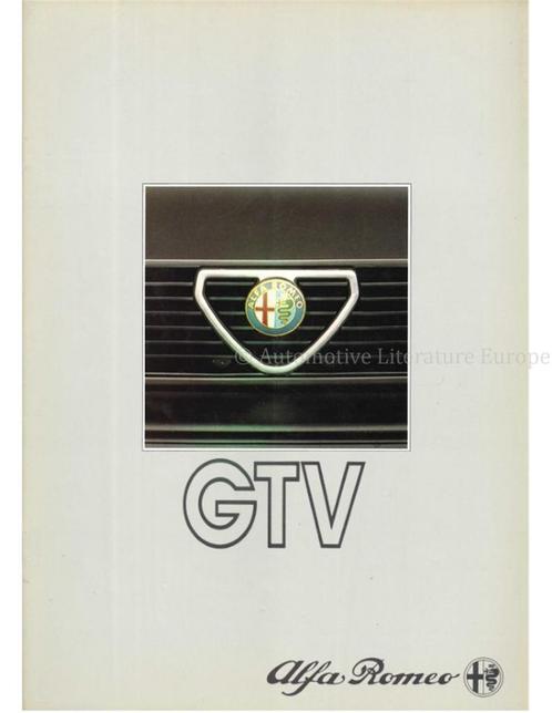 1985 ALFA ROMEO GTV & GTV6 BROCHURE DUITS, Livres, Autos | Brochures & Magazines
