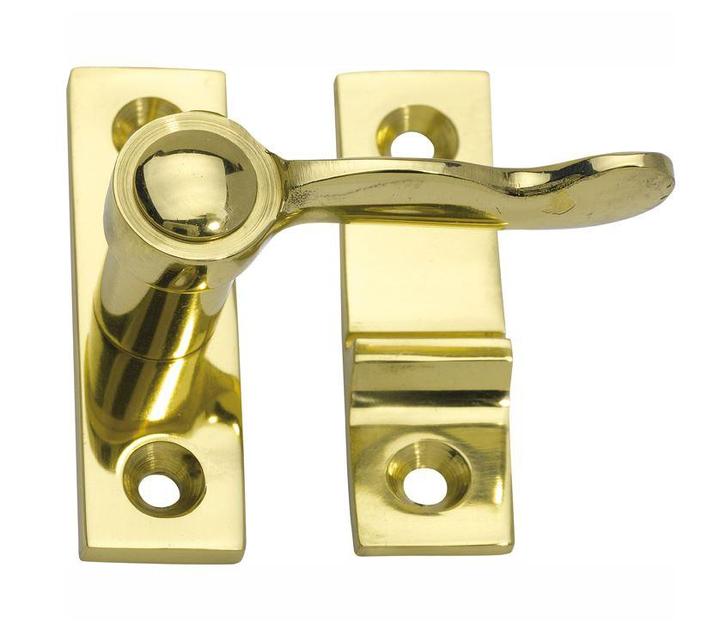 Raamwervel Elegant 15mm messing gelakt, Doe-het-zelf en Bouw, Hang- en Sluitwerk, Klink of Kruk, Nieuw, Overige materialen