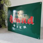 Brand Bier, Emaille Reclamebord, 1980 - Reclamebord -, Antiek en Kunst