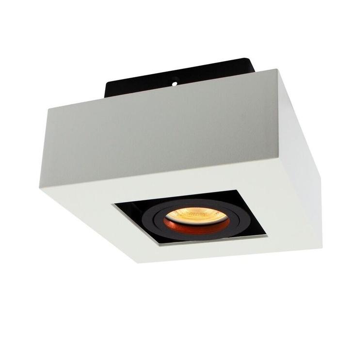 Spectrum - Moderne plafondspot GU10 wit, Maison & Meubles, Lampes | Plafonniers, Envoi
