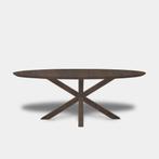 Tafel Ovaal Eikenhout - Matrix Hout - Zand, Huis en Inrichting, Tafels | Eettafels, Nieuw