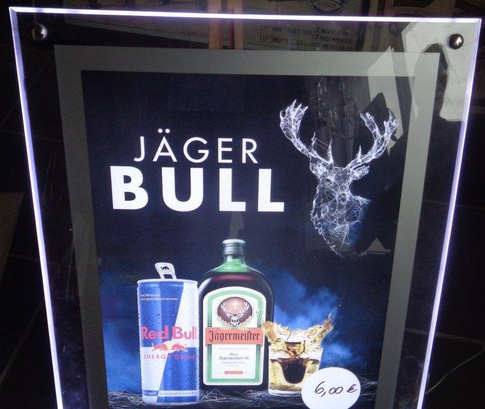 Jager Bull - Lichtbord - Enseigne Led - Plastic, Antiek en Kunst, Antiek | Wandborden en Tegels