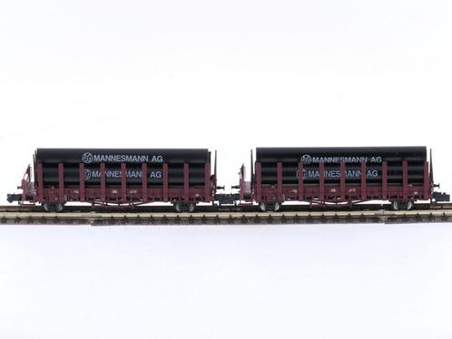 Schaal N Minitrix 15410-03 & 15410-06 rongen wagens van d..., Hobby en Vrije tijd, Modeltreinen | N-Spoor, Gelijkstroom, Overige typen