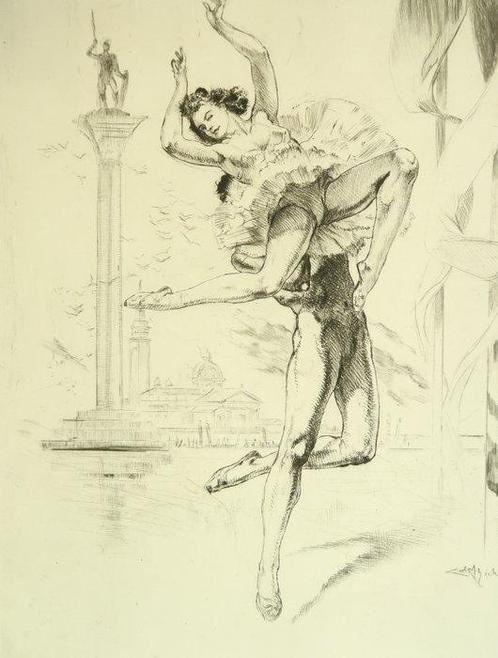 [Lobel-Riche] ; André Billy - Visions de Danse [30 pointes, Antiek en Kunst, Antiek | Boeken en Manuscripten