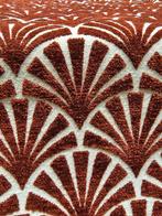 Jacquard vellutato Art Dèco, kostbaar stof - Classic Design