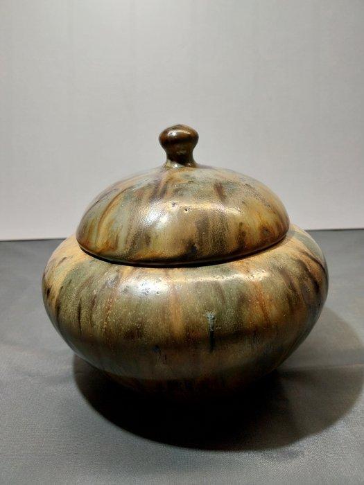 Edgard Aubry - Pot - tabakspot - Steengoed, Antiek en Kunst, Kunst | Designobjecten