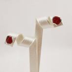 Koraal - Zilver - Oorbellen - Italiaans ambacht, Verzamelen