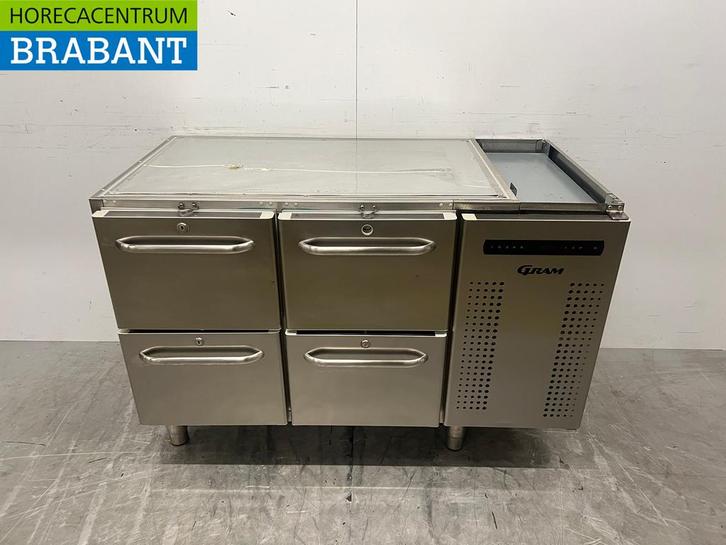 Acier inoxydable Réfrigérateur Gram 129 cm 4 tiroirs 230V, Articles professionnels, Horeca | Équipement de cuisine, Envoi