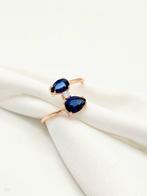 Zonder Minimumprijs - Ring - 14 karaat Roségoud Saffier -, Handtassen en Accessoires, Ringen, Nieuw