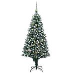 vidaXL Kunstkerstboom met verlichting kerstballen, Diversen, Kerst, Verzenden, Nieuw