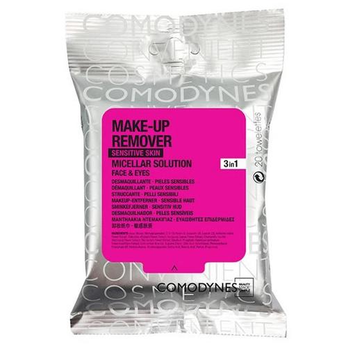 Comodynes Micellar Solution makeup remover wipes 20pcs, Handtassen en Accessoires, Uiterlijk | Cosmetica en Make-up, Nieuw, Verzenden