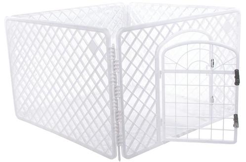 Modulaire hondenren met deur - Uitbreidbaar en dubbel bev..., Dieren en Toebehoren, Hondenhokken, Nieuw, Ophalen of Verzenden