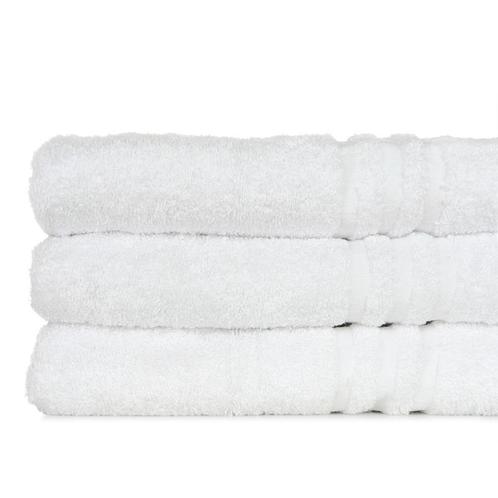Serviette de Bain Blanc 70x140cm - Treb Bed & Bath, Huis en Inrichting, Keuken | Textiel, Overige kleuren, Nieuw, Verzenden