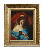 Scuola veneziana (XIX) - Donna con maschera