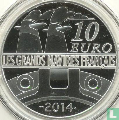 Frankrijk 10 euro 2014 (PROOF) Normandie, Postzegels en Munten, Munten | Europa | Euromunten, Losse munt, 10 euro, Goud, Zilver