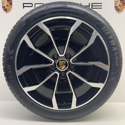 Porsche Taycan Turbo Aero Design 20inch met winterbanden, Auto-onderdelen, Banden en Velgen, 20 inch, 285 mm, Personenwagen, Gebruikt