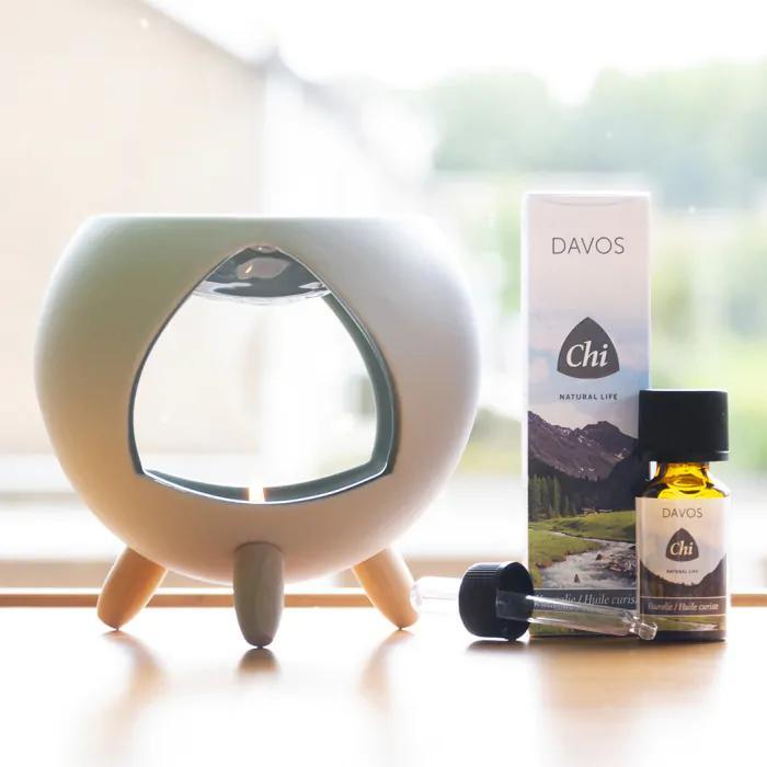 Cozy Aroma Burner met gratis Davos kuurolie - Chi Natural, Sport en Fitness, Gezondheidsproducten en Wellness, Ophalen of Verzenden