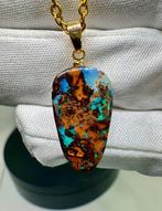 Opaal Hanger - Hoogte: 28 mm - Breedte: 11.5 mm- 2.03 g -