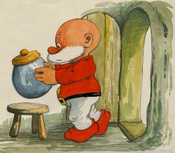 Dulieu, Jean - 1 originele grote aquarel - Paulus de, Boeken, Stripverhalen