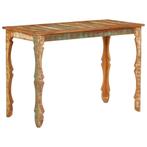 vidaXL Table à manger 110x52x76 cm bois massif de, Neuf, Verzenden