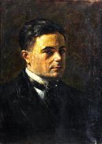 Antonio Mancini (1852–1930) - Ritratto di nipote Alfredo, Antiek en Kunst, Kunst | Schilderijen | Klassiek