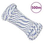 vidaXL Boot touw 4 mm 500 polypropyleen wit, Verzenden, Nieuw